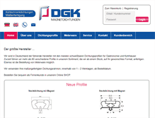 Tablet Screenshot of dgk-gmbh.com